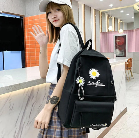 Korean style college bag for girls | sunflower