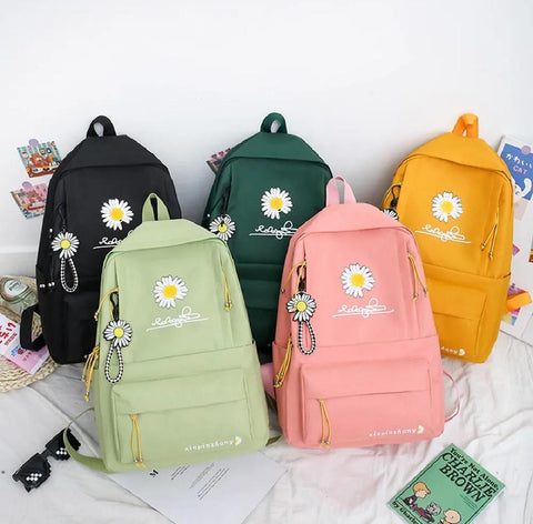 Korean style college bag for girls | sunflower