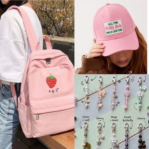 College bag | BUY ONE GET ONE FREE Key chain | 1 Free Cap Girl Gang